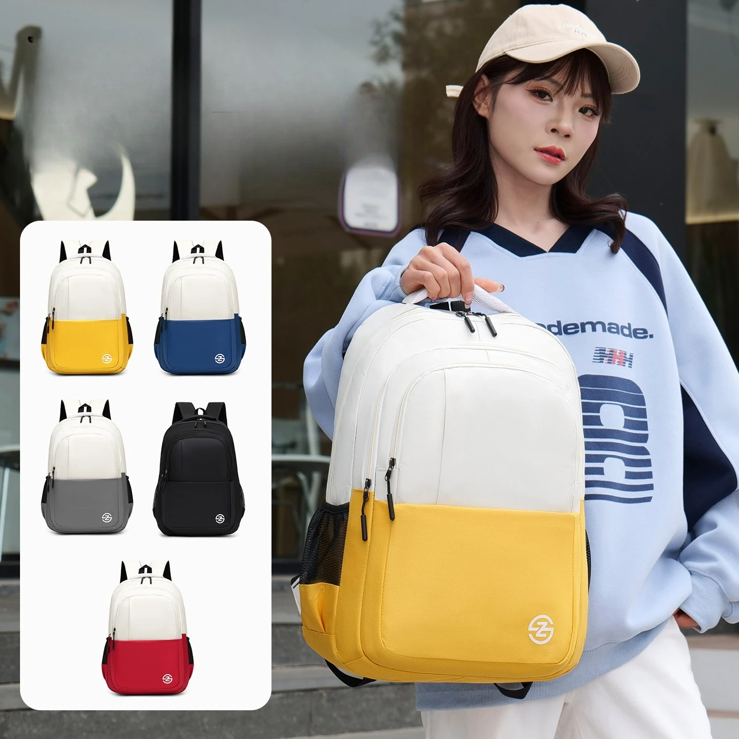 Backpack Large Capacity Lightweight Travel Backpack Color Matching Outdoor Business Commute Backpack
Backpack Large Capacity Lightweight Travel Backpack Color Matching Outdoor Business Commute Backpack
