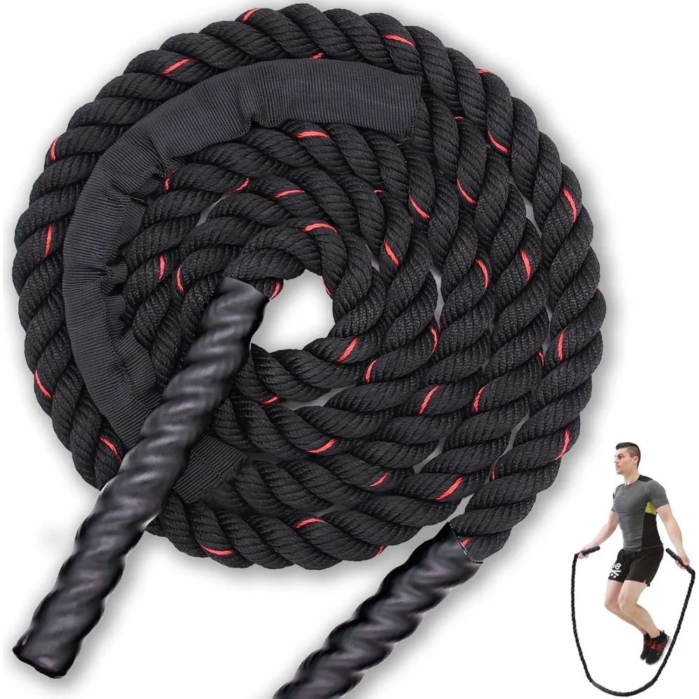 jump rope, weighted jump rope for men women, 2.8lb heavy jumping ropes for fitness, adult skipping rope for home gym exercise, i
jump rope, weighted jump rope for men women, 2.8lb heavy jumping ropes for fitness, adult skipping rope for home gym exercise, i