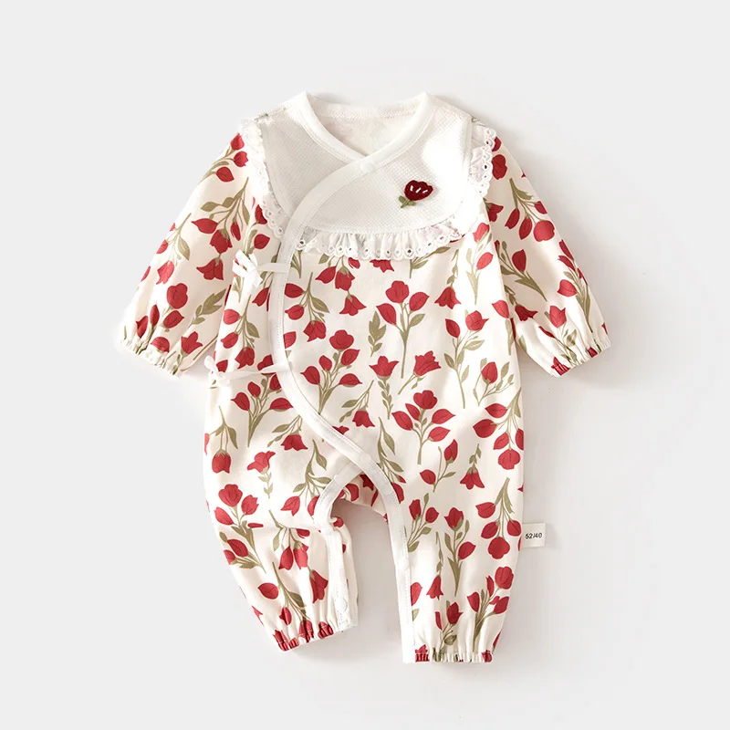 Newborn Rompers Baby Jumpsuit Romper Spring and Autumn Pure Cotton Newborn Gown Romper Baby Close-Fitting Clothes
Newborn Rompers Baby Jumpsuit Romper Spring and Autumn Pure Cotton Newborn Gown Romper Baby Close-Fitting Clothes
