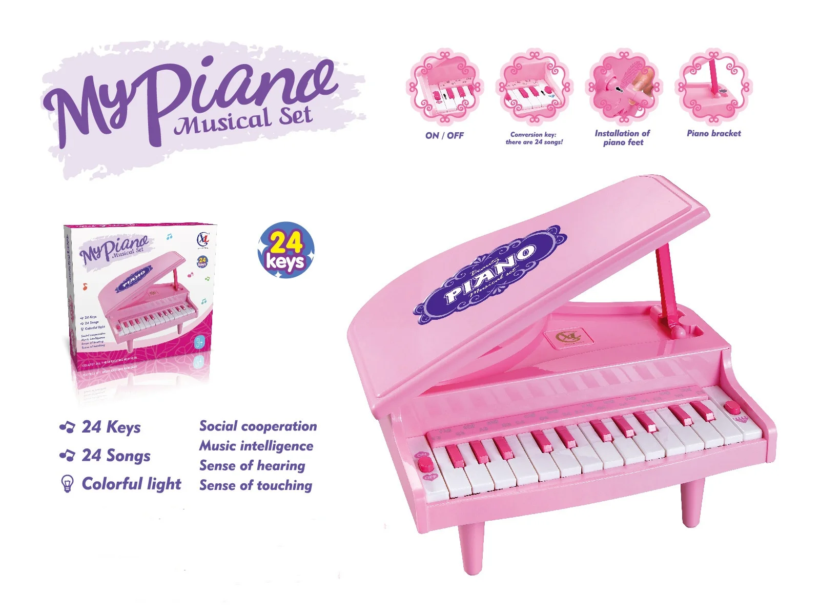Children's piano toy multifunctional electronic piano with microphone beginner girl
Children's piano toy multifunctional electronic piano with microphone beginner girl