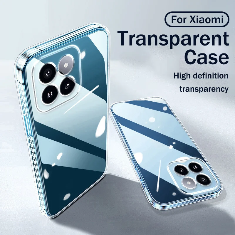 Прозрачный чехол для телефона Xiaomi 14 13 Ultra Pro 13T Lite 12 11 Note 10 MIX 3 4 9 SE, мягкий прозрачный защитный чехол с полным покрытием 
Прозрачный чехол для телефона Xiaomi 14 13 Ultra Pro 13T Lite 12 11 Note 10 MIX 3 4 9 SE, мягкий прозрачный защитный чехол с полным покрытием