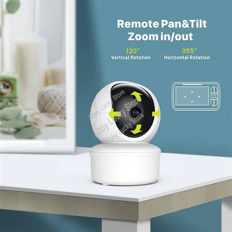 5 Inch Lullabies Video Baby Monitor With Camera And Audio Remote Pan-Tilt-Zoom 2-Way Audio Temperature Sensor EU Plug-A79U
5 Inch Lullabies Video Baby Monitor With Camera And Audio Remote Pan-Tilt-Zoom 2-Way Audio Temperature Sensor EU Plug-A79U