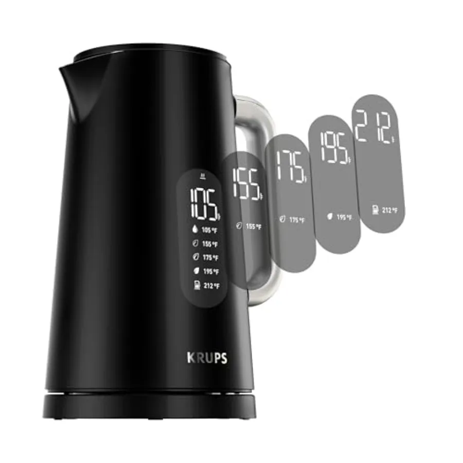 Умный электрический чайник Smart Temp, объем 1,7 л, 5 точных температурных режимов, цифровой дисплей, охлаждаемая внешняя поверхность, беспроводной дизайн
Умный электрический чайник Smart Temp, объем 1,7 л, 5 точных температурных режимов, цифровой дисплей, охлаждаемая внешняя поверхность, беспроводной дизайн