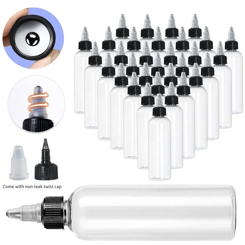 100Pcs 30-120ML Empty Clear PET Plastic Dispensing Bottle With Twist Top Cap Squeezable Container For Paint Craft Liquid Inks
100Pcs 30-120ML Empty Clear PET Plastic Dispensing Bottle With Twist Top Cap Squeezable Container For Paint Craft Liquid Inks