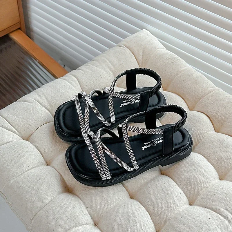 Girls Beach Shoes Chic Slip-on Crystal 2025 Summer New Kids Sandals Open Toes Children Princess Shoes Soft Sole Non-slip Ins
Girls Beach Shoes Chic Slip-on Crystal 2025 Summer New Kids Sandals Open Toes Children Princess Shoes Soft Sole Non-slip Ins