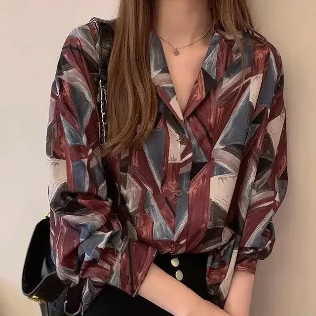 Рубашка с принтом 2020, женская свободная рубашка с длинным рукавом, Blusas Ropa De Mujer
Рубашка с принтом 2020, женская свободная рубашка с длинным рукавом, Blusas Ropa De Mujer