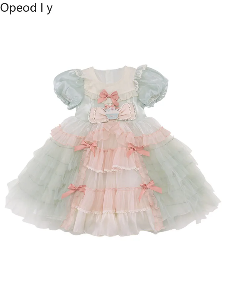 2026 Summer Girls Lolita Dress Japanese Original Sweet Cute Bow Children's Birthday Dress Bubble Sleeve Baby Princess Dresses
2026 Summer Girls Lolita Dress Japanese Original Sweet Cute Bow Children's Birthday Dress Bubble Sleeve Baby Princess Dresses