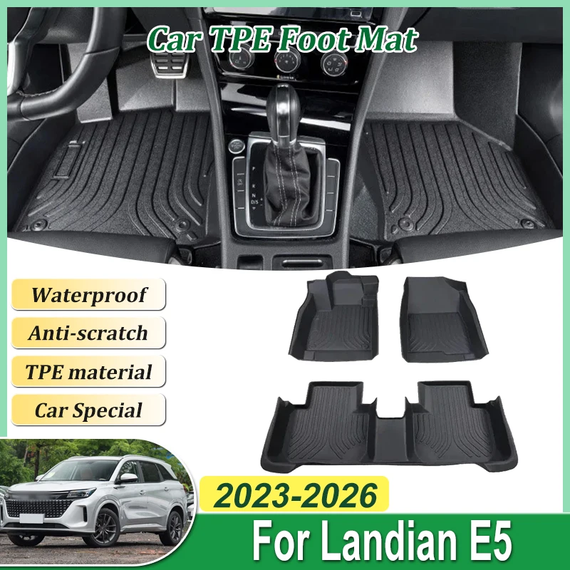 Car Floor Mat For DFSK Landian E5 NEV 2023 2024~2026 LHD TPE Foot Panel Line Carpet Pad Waterproof Part Full Tappeto Accessories
Car Floor Mat For DFSK Landian E5 NEV 2023 2024~2026 LHD TPE Foot Panel Line Carpet Pad Waterproof Part Full Tappeto Accessories