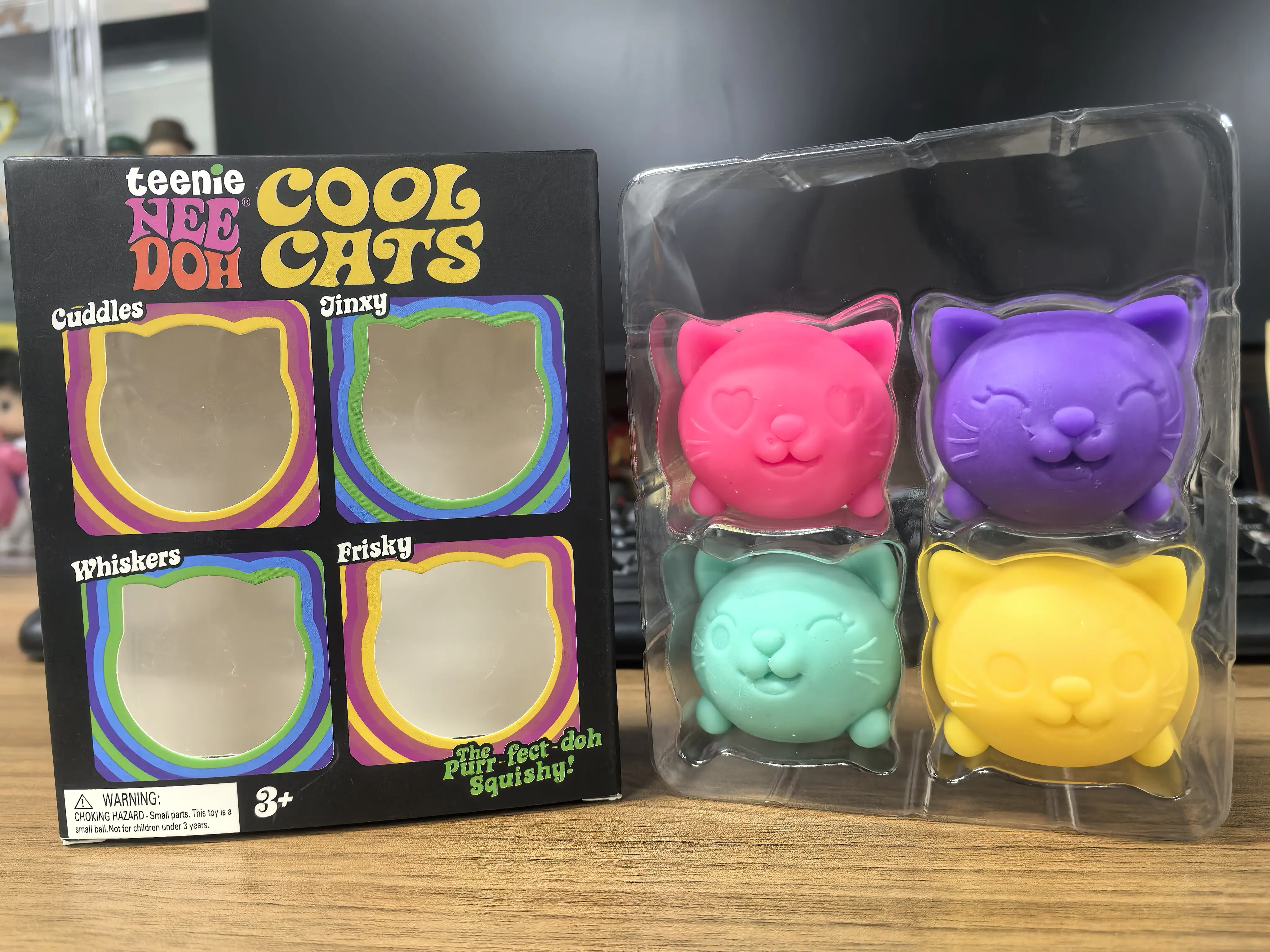NeeDoh Teenie Cool Cats 3 Pack Adorable Mini Cat Fidget Toys Soft Squishy Stress Relief Sensory Squeeze Toys
NeeDoh Teenie Cool Cats 3 Pack Adorable Mini Cat Fidget Toys Soft Squishy Stress Relief Sensory Squeeze Toys