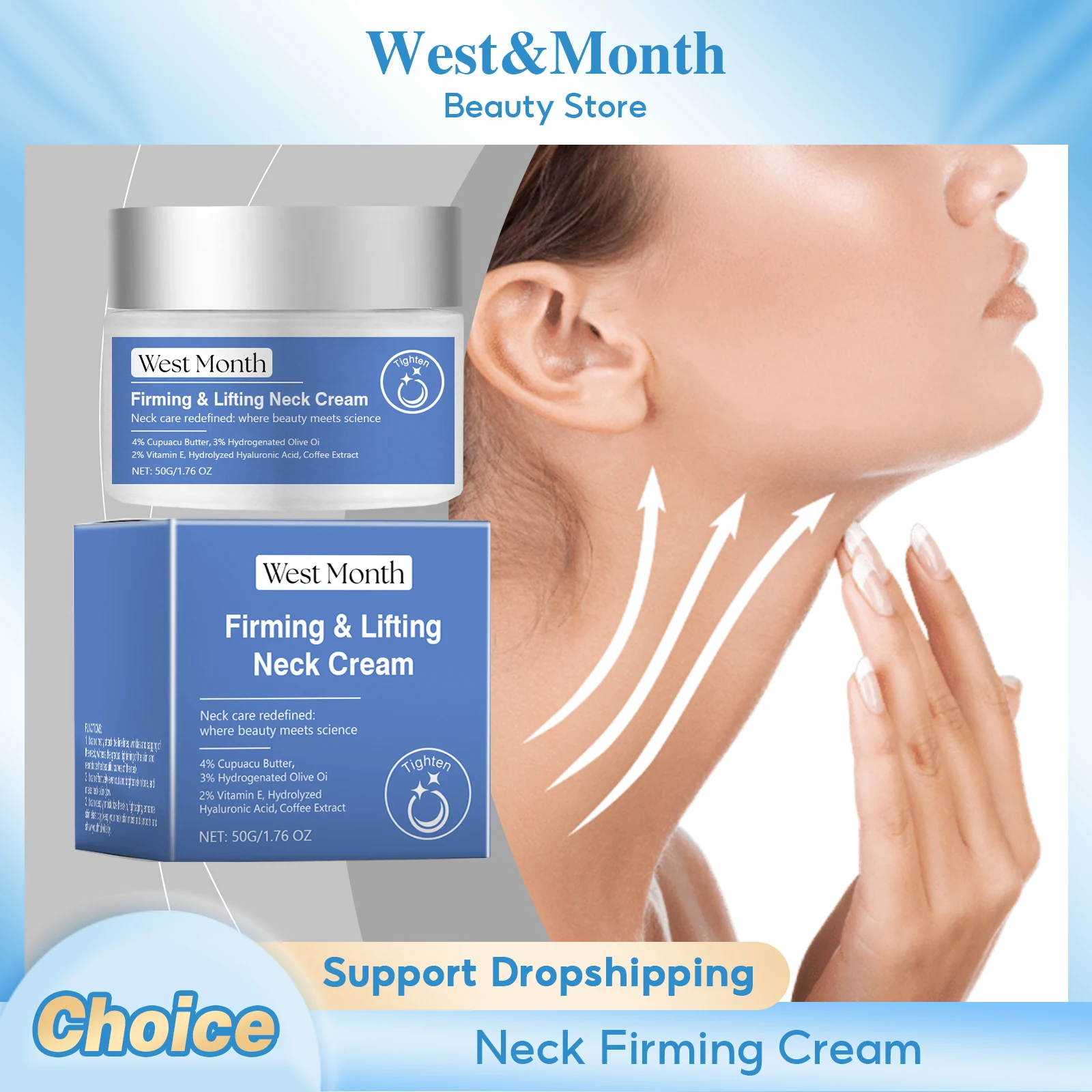 Neck Firming Cream Restore Neck Skin Elasticity Fade Fine Lines Reduce Wrinkles Anti-Aging Deep Moisturizing Neck Lifting Cream
Neck Firming Cream Restore Neck Skin Elasticity Fade Fine Lines Reduce Wrinkles Anti-Aging Deep Moisturizing Neck Lifting Cream