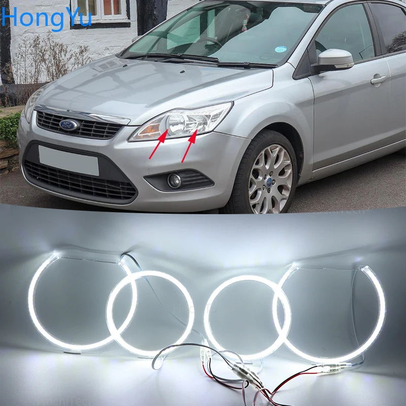 Super Bright White Color 3528 SMD Led Angel Eyes Kit Daytime Running Light DRL for Ford Focus MK 2 2004-2011 Europe
Super Bright White Color 3528 SMD Led Angel Eyes Kit Daytime Running Light DRL for Ford Focus MK 2 2004-2011 Europe