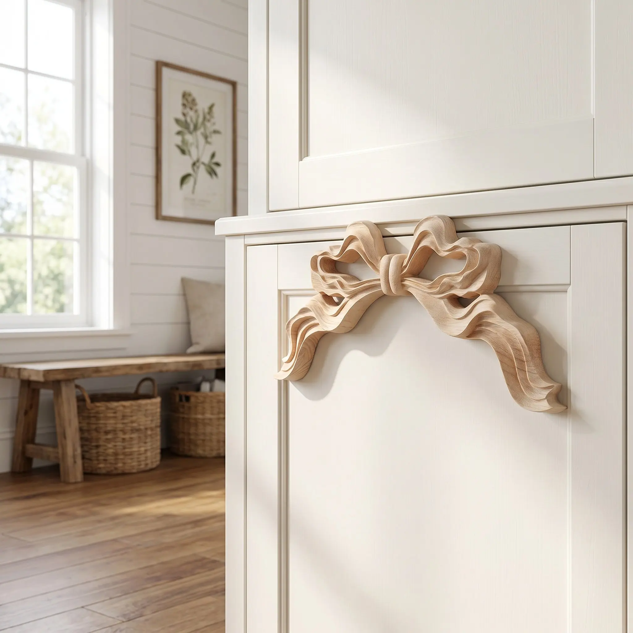 Wood Carved Appliques European Style Bow-Knot Wood Carved Applique Diy Wooden Carving wall Decal For Door Mirror Cabinet Dresser
Wood Carved Appliques European Style Bow-Knot Wood Carved Applique Diy Wooden Carving wall Decal For Door Mirror Cabinet Dresser