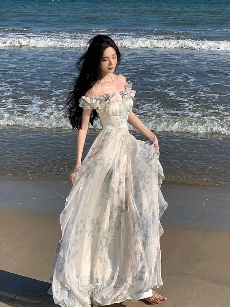 Beach Vaion с цветочным принтом на одно плечо Dr Ele, длинная юбка с высокой талией без све, женское платье больших размеров
Beach Vaion с цветочным принтом на одно плечо Dr Ele, длинная юбка с высокой талией без све, женское платье больших размеров