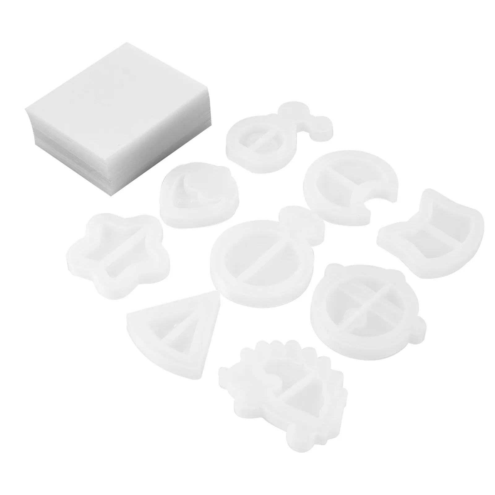 9Pcs Key Chain Mold Silicone Resin Shaker Mold DIY Jewelry Pendant Making Quick Sand Epoxy Casting Kit Reusable Molds PVC Seal
9Pcs Key Chain Mold Silicone Resin Shaker Mold DIY Jewelry Pendant Making Quick Sand Epoxy Casting Kit Reusable Molds PVC Seal