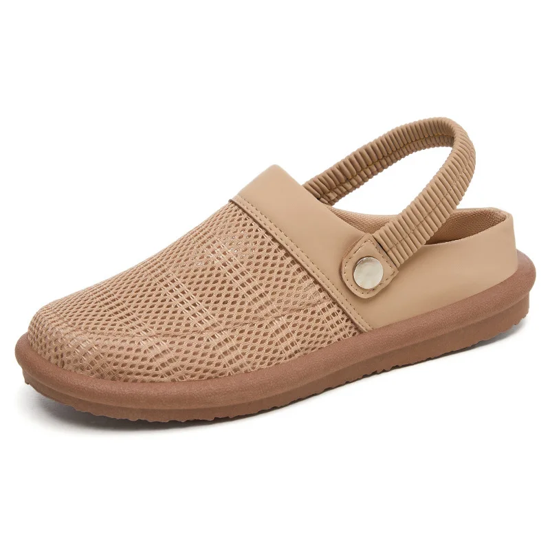 Fashion Mesh Women's Baotou Slippers Outdoor Soft Soled Casual Women's Sandals
Fashion Mesh Women's Baotou Slippers Outdoor Soft Soled Casual Women's Sandals