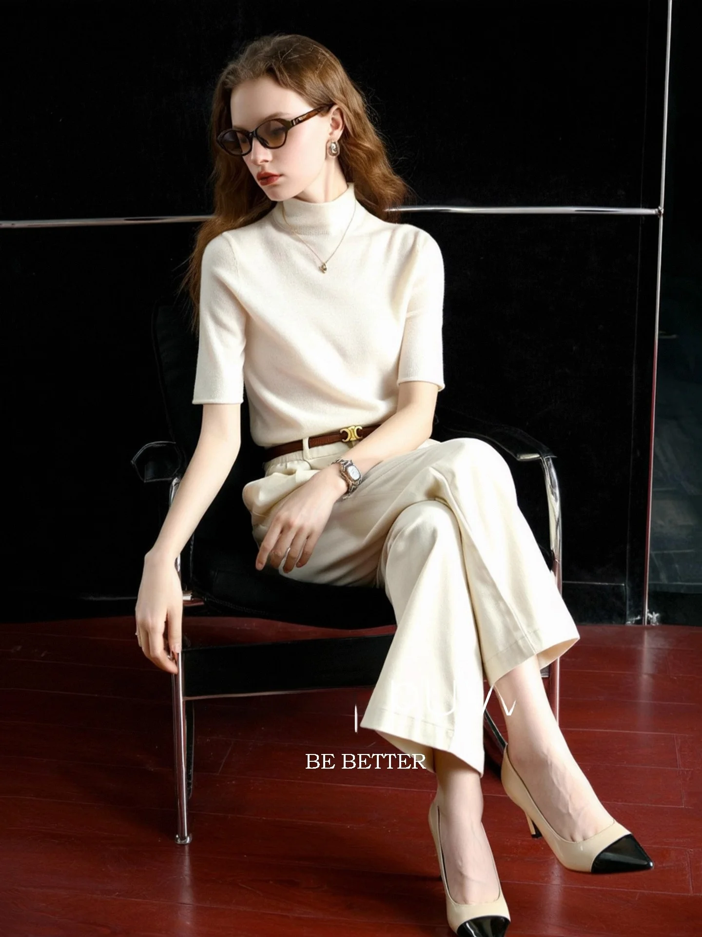 Fashionable Patchwork Knitted T-Shirt Women's Summer 2026 Half High Collar Versatile Commute Top Huaappuw French Style Standa...
Fashionable Patchwork Knitted T-Shirt Women's Summer 2026 Half High Collar Versatile Commute Top Huaappuw French Style Standa...