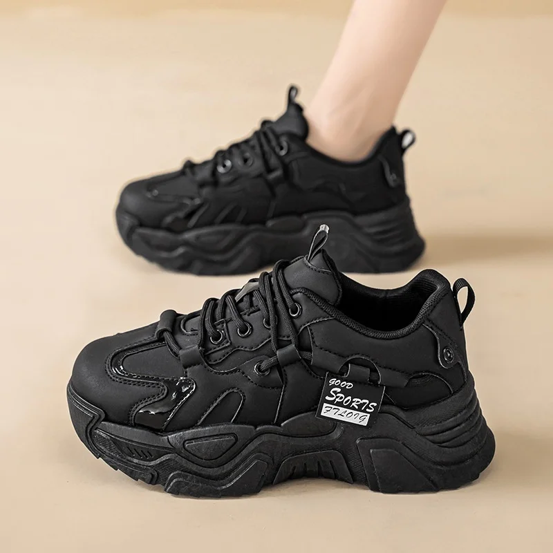 Women's Shoes New Fashion Breathable Casual Comfortable Sports Outdoor Leather Sneakers Lace-Up Casual Walking Shoes
Women's Shoes New Fashion Breathable Casual Comfortable Sports Outdoor Leather Sneakers Lace-Up Casual Walking Shoes