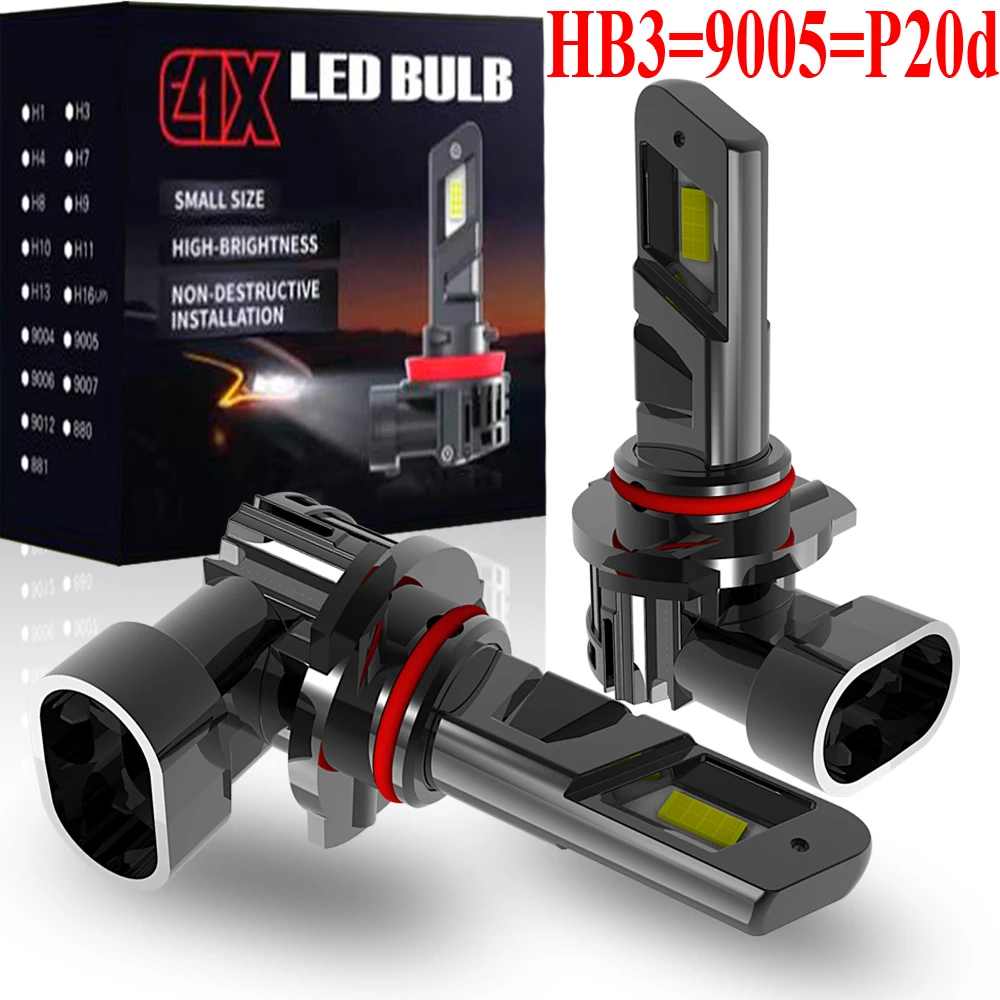2pcs HB3 LED Headlight 9005 P20D Canbus No Error Powerful Car Turbo Diode Bulb White Moto Fog Lamp 12V 55W No Adapter Required
2pcs HB3 LED Headlight 9005 P20D Canbus No Error Powerful Car Turbo Diode Bulb White Moto Fog Lamp 12V 55W No Adapter Required