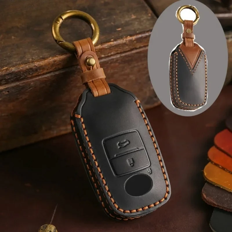 Handmade Leather Car Key Cases for Daihatsu Rocky Tanto Toyota Raize 2020 2 3 Buttons Smart Remote Control Protector Cover
Handmade Leather Car Key Cases for Daihatsu Rocky Tanto Toyota Raize 2020 2 3 Buttons Smart Remote Control Protector Cover