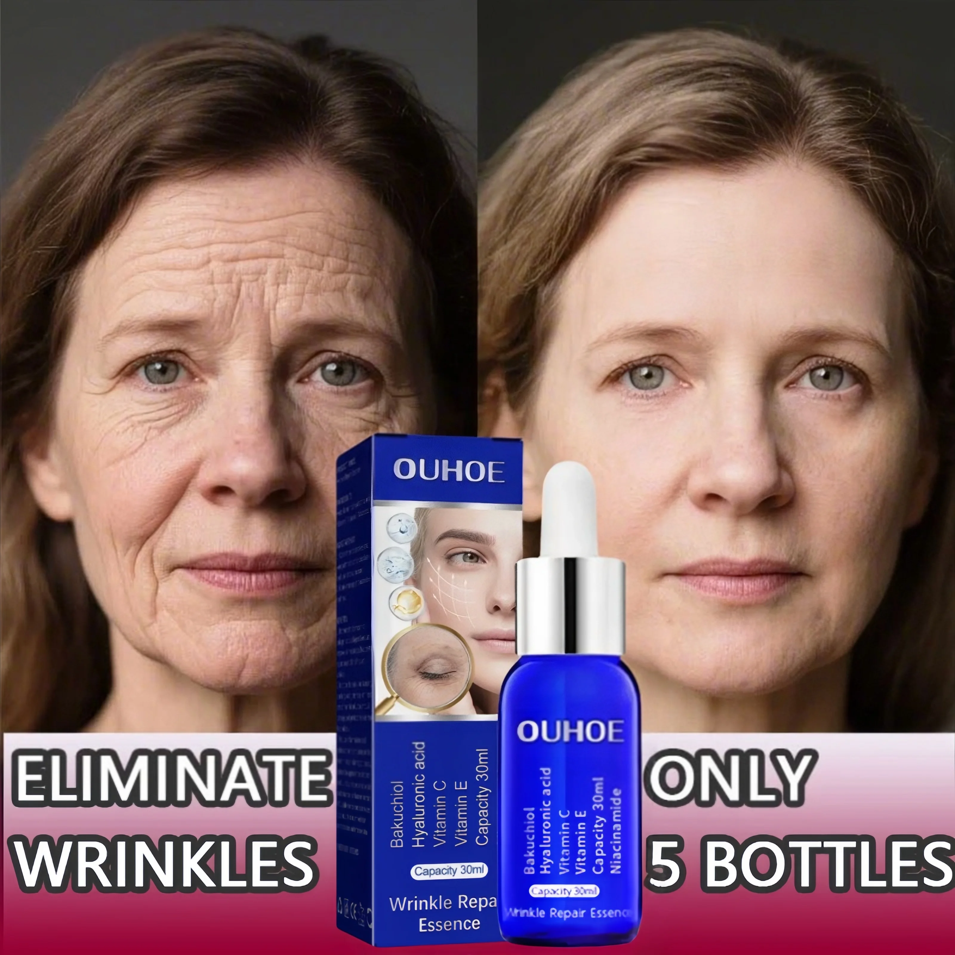 Instant Wrinkle Remover Vitamin C Serum Anti-Aging Firming Lift Brighten Whitening Dull Skin Moisturizer Skin Care Cosmetics
Instant Wrinkle Remover Vitamin C Serum Anti-Aging Firming Lift Brighten Whitening Dull Skin Moisturizer Skin Care Cosmetics