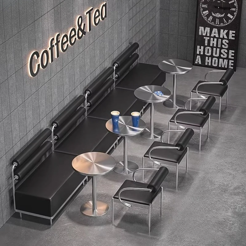 restaurant booth sofa against the wall BBQ bar Western restaurant Milk tea shop Stainless steel tables and chairs commercial
restaurant booth sofa against the wall BBQ bar Western restaurant Milk tea shop Stainless steel tables and chairs commercial
