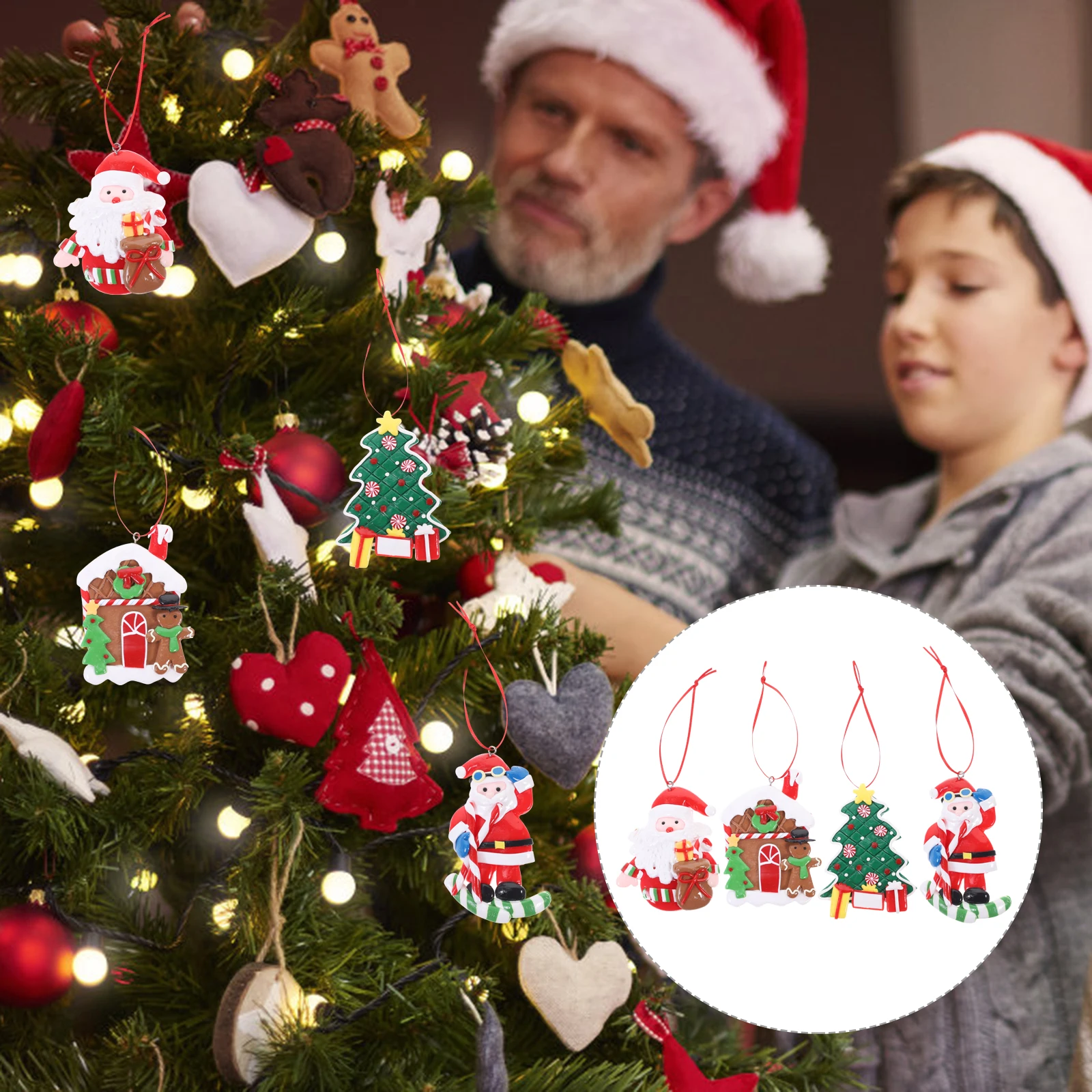 4Pcs Christmas Tree Decorations Santa Claus Tree Pendants Joyous Festival Atmosphere Christmas Party Decoration
4Pcs Christmas Tree Decorations Santa Claus Tree Pendants Joyous Festival Atmosphere Christmas Party Decoration