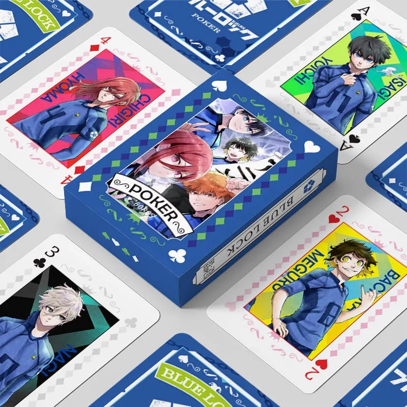 60PCS Hot Cute Anime Blue Lock Series Playing Cards Cartoon Creativity Double-sided Pattern HD Printing Entertainment Cards
60PCS Hot Cute Anime Blue Lock Series Playing Cards Cartoon Creativity Double-sided Pattern HD Printing Entertainment Cards