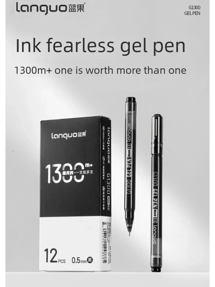Languo Large Capacity 0.5mm Gel Pen Black Red Ink Smooth Quick Dry Writing Pen Office Signing Stationery Office School Supplies
Languo Large Capacity 0.5mm Gel Pen Black Red Ink Smooth Quick Dry Writing Pen Office Signing Stationery Office School Supplies