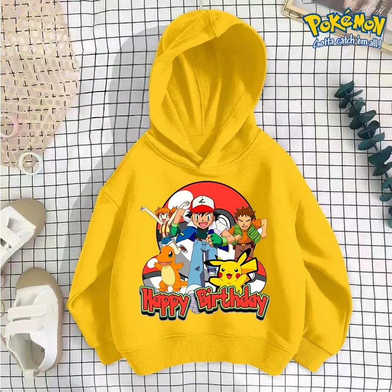 Pokemon Pikachu Hooded Sweatshirt for Children, Boys and Girls, Autumn and Winter Casual Long-sleeved Fashionable Sweatshirt
Pokemon Pikachu Hooded Sweatshirt for Children, Boys and Girls, Autumn and Winter Casual Long-sleeved Fashionable Sweatshirt
