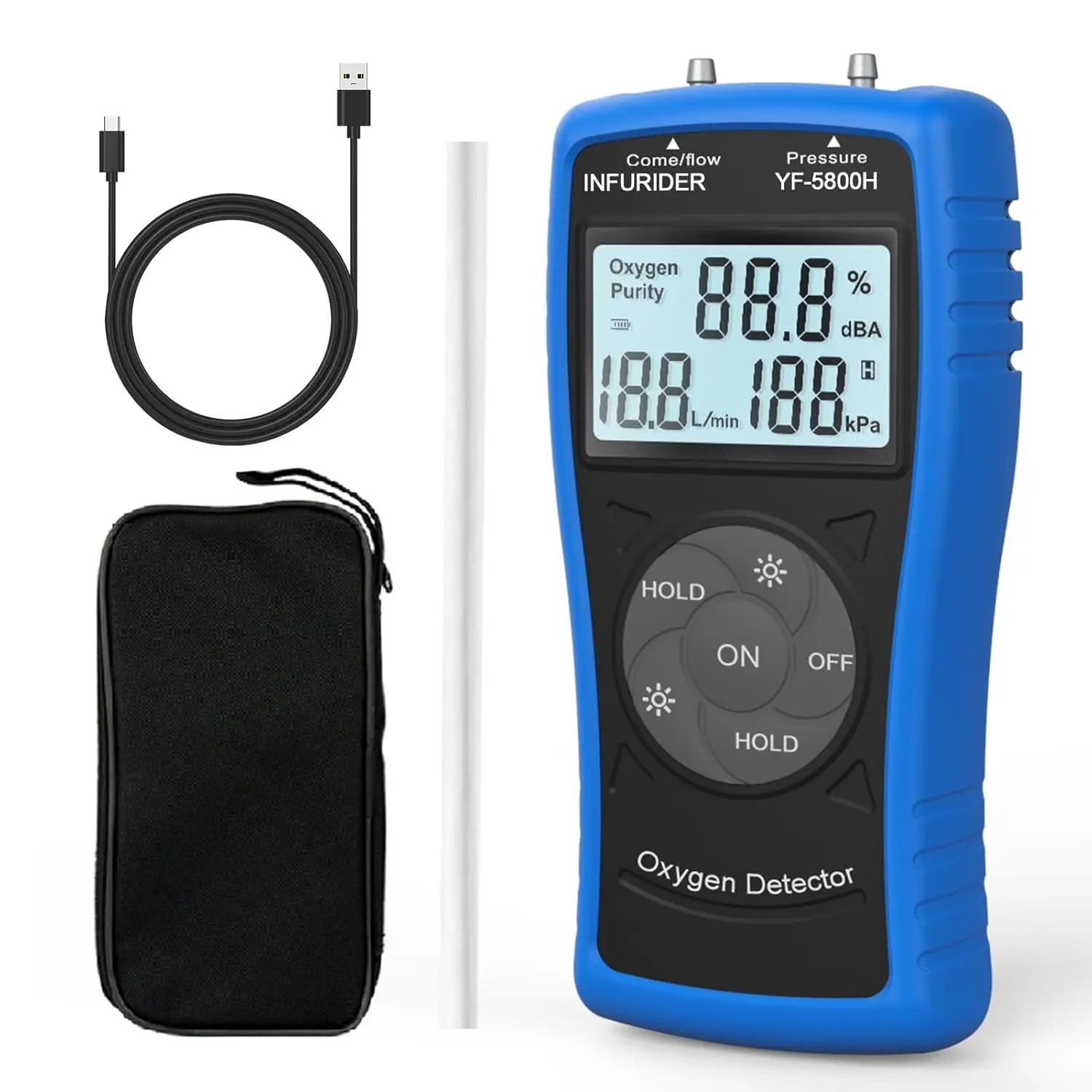 Gas Detector Oxygen Detector,Ultrasonic Oxygen Detector for Oxygen Concentration Pressure and Flow,Handheld Natural Gas Detector
Gas Detector Oxygen Detector,Ultrasonic Oxygen Detector for Oxygen Concentration Pressure and Flow,Handheld Natural Gas Detector