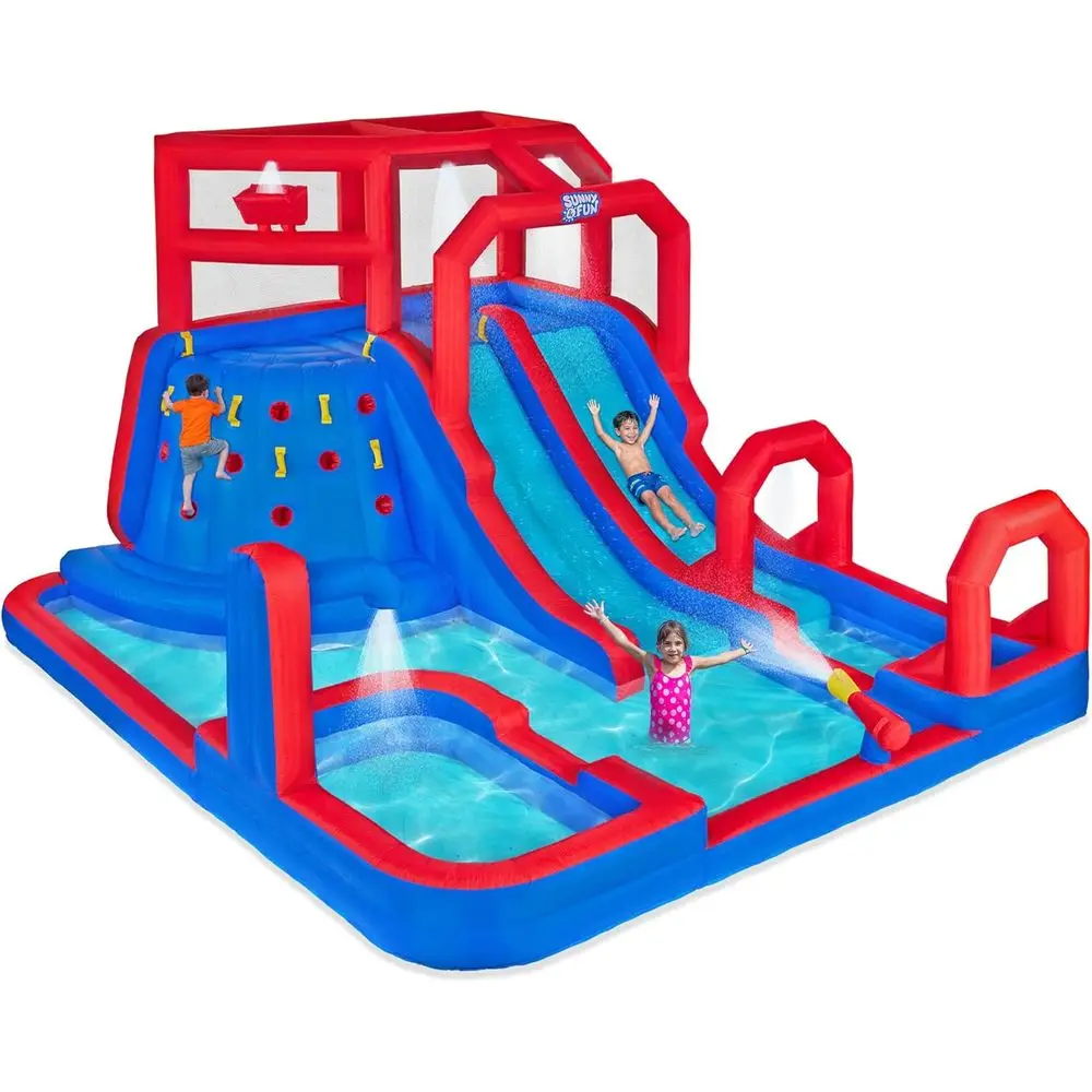 Mega Climb N’ Go Iatable Water Slide Park – Heavy-Duty or Outdoor Un - ClimWall, 2 Slides & Deep Splash Pool – Easy
Mega Climb N’ Go Iatable Water Slide Park – Heavy-Duty or Outdoor Un - ClimWall, 2 Slides & Deep Splash Pool – Easy