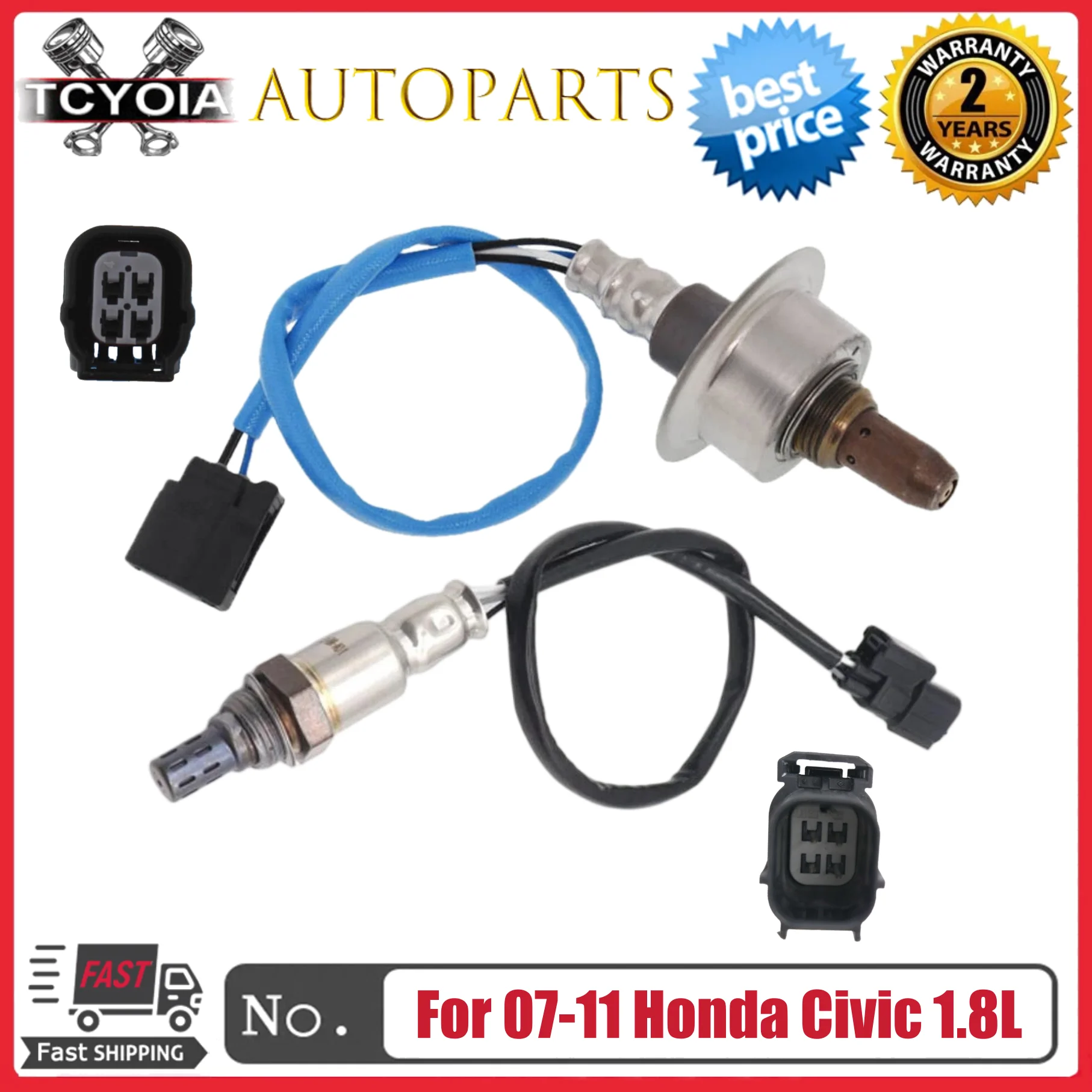 Новый датчик кислорода (O2) Up+Downstream 234-9124 234-4350 36531-RNA-A01 36532-RNA-A01 для Honda Civic 1.8L 2007-2011 годов выпуска
Новый датчик кислорода (O2) Up+Downstream 234-9124 234-4350 36531-RNA-A01 36532-RNA-A01 для Honda Civic 1.8L 2007-2011 годов выпуска
