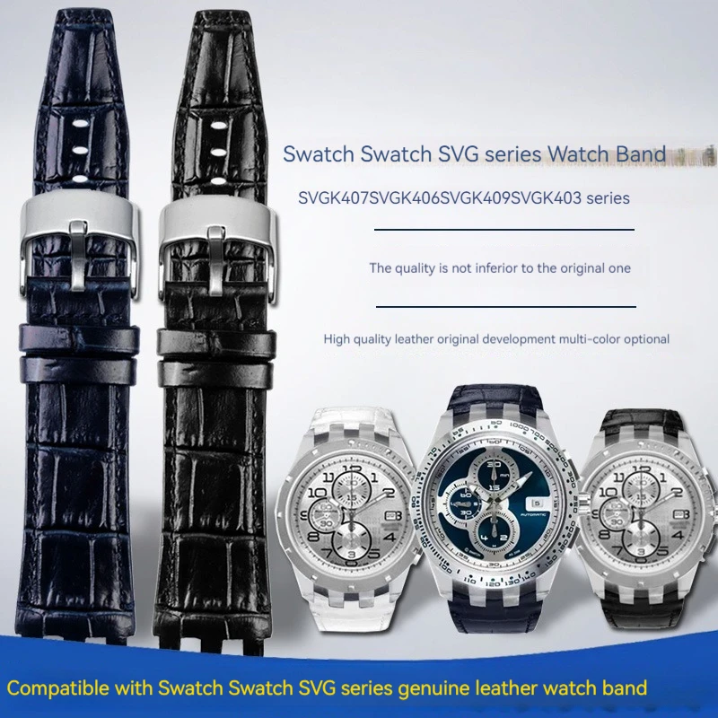 For Swatch SVGK407 SVGK406 SVGK409 SVGK403 Calfskin Leather Watchbands 22mm Bracelet Strap with Tools Men Watch Accessories
For Swatch SVGK407 SVGK406 SVGK409 SVGK403 Calfskin Leather Watchbands 22mm Bracelet Strap with Tools Men Watch Accessories