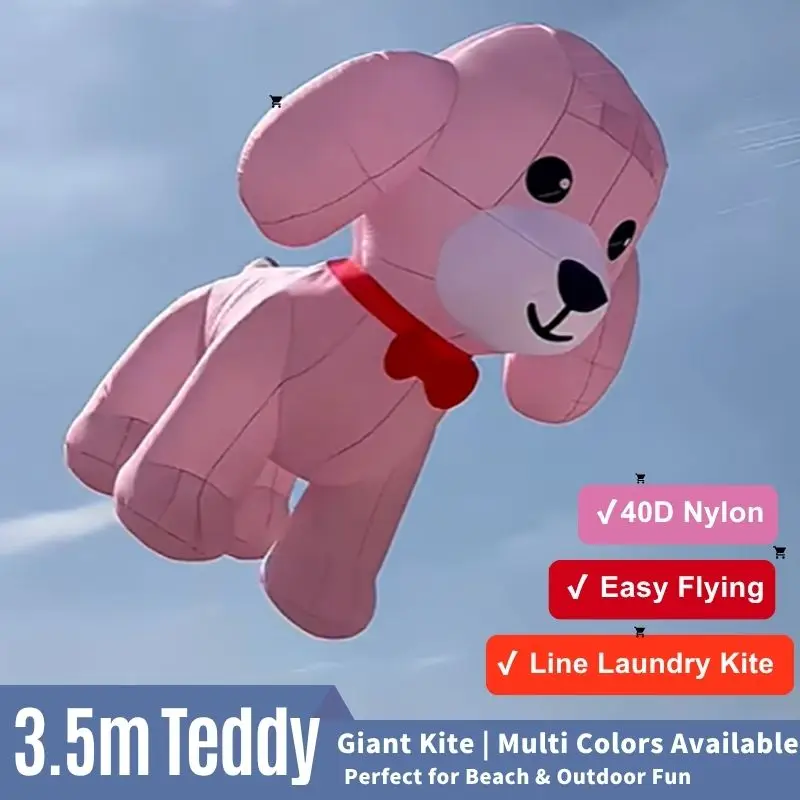 3.5m Giant Teddy Dog Kite – Soft Inflatable Cartoon Animal Line Laundry Kite
3.5m Giant Teddy Dog Kite – Soft Inflatable Cartoon Animal Line Laundry Kite