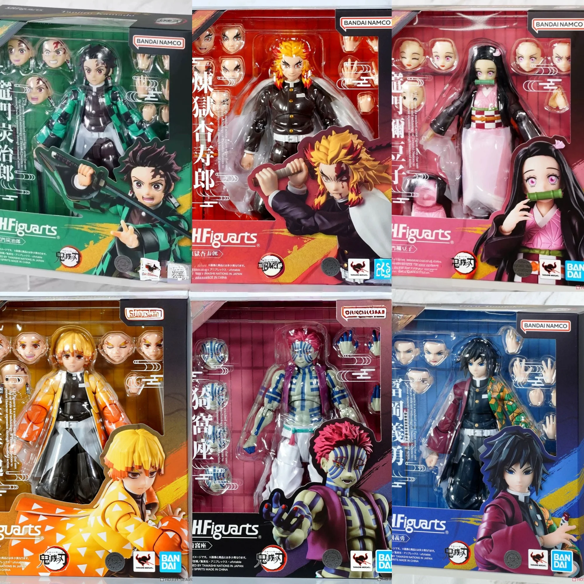 Bandai Shfiguarts Demon Slayer Zenitsu Agatsuma Tanjiro Kamado Nezuko Kamado Giyu Tomioka Akaza Figures
Bandai Shfiguarts Demon Slayer Zenitsu Agatsuma Tanjiro Kamado Nezuko Kamado Giyu Tomioka Akaza Figures