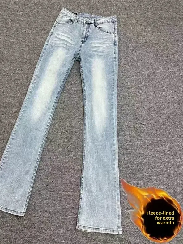 Thiened Fce на подкладке, облегающие джинсы American Cleanfit с синим молнией и эластичными джинсами Bell Bot, мужские повседневные джинсы Vibe Sle
Thiened Fce на подкладке, облегающие джинсы American Cleanfit с синим молнией и эластичными джинсами Bell Bot, мужские повседневные джинсы Vibe Sle