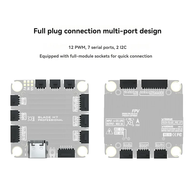 N05R For RUSHFPV H7 PRO Flight Controller Dual Gyroscope 3CH BEC Large Load For FPV RC Drone
N05R For RUSHFPV H7 PRO Flight Controller Dual Gyroscope 3CH BEC Large Load For FPV RC Drone