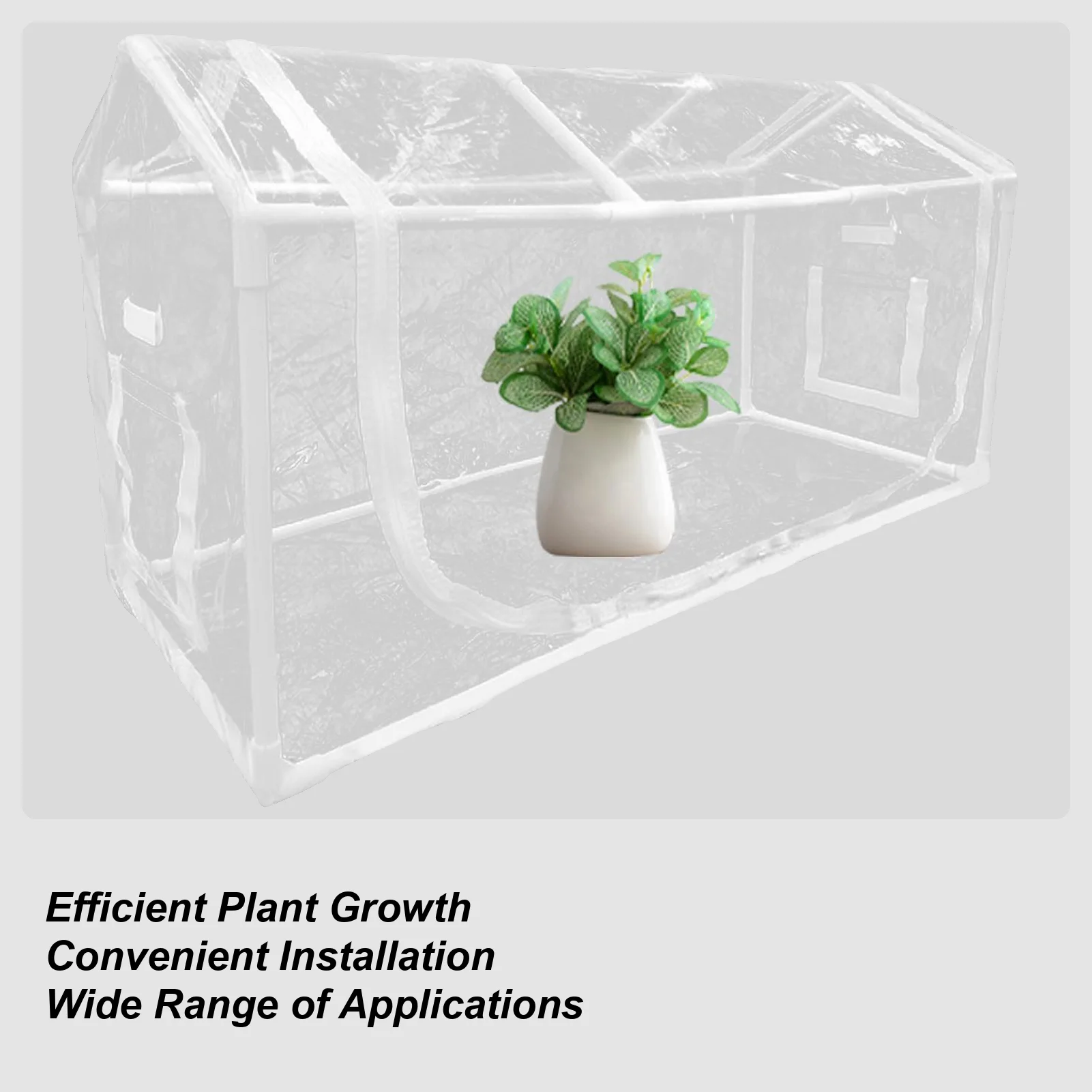 Мини-теплица, уличный прозрачный навес для защиты от мороза с окном, ветрозащитная защита с застежкой-молнией для зимних дома, горшки для посадки патио
Мини-теплица, уличный прозрачный навес для защиты от мороза с окном, ветрозащитная защита с застежкой-молнией для зимних дома, горшки для посадки патио