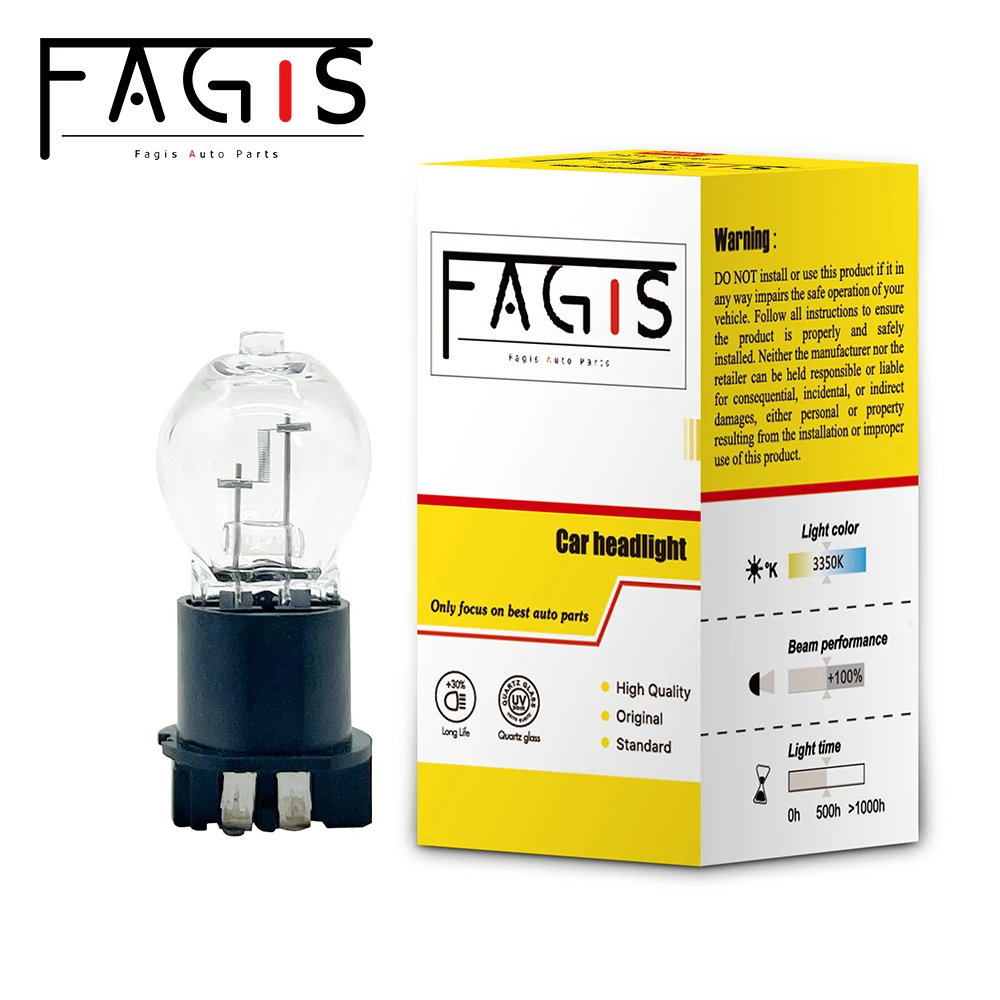 Fagis 2 Pcs PW24W 12V 24W Warm White Car Lamps Fog Lights Driving Running Lights Halogen Bulbs Auto Turn Signal Light Tail Lamp
Fagis 2 Pcs PW24W 12V 24W Warm White Car Lamps Fog Lights Driving Running Lights Halogen Bulbs Auto Turn Signal Light Tail Lamp