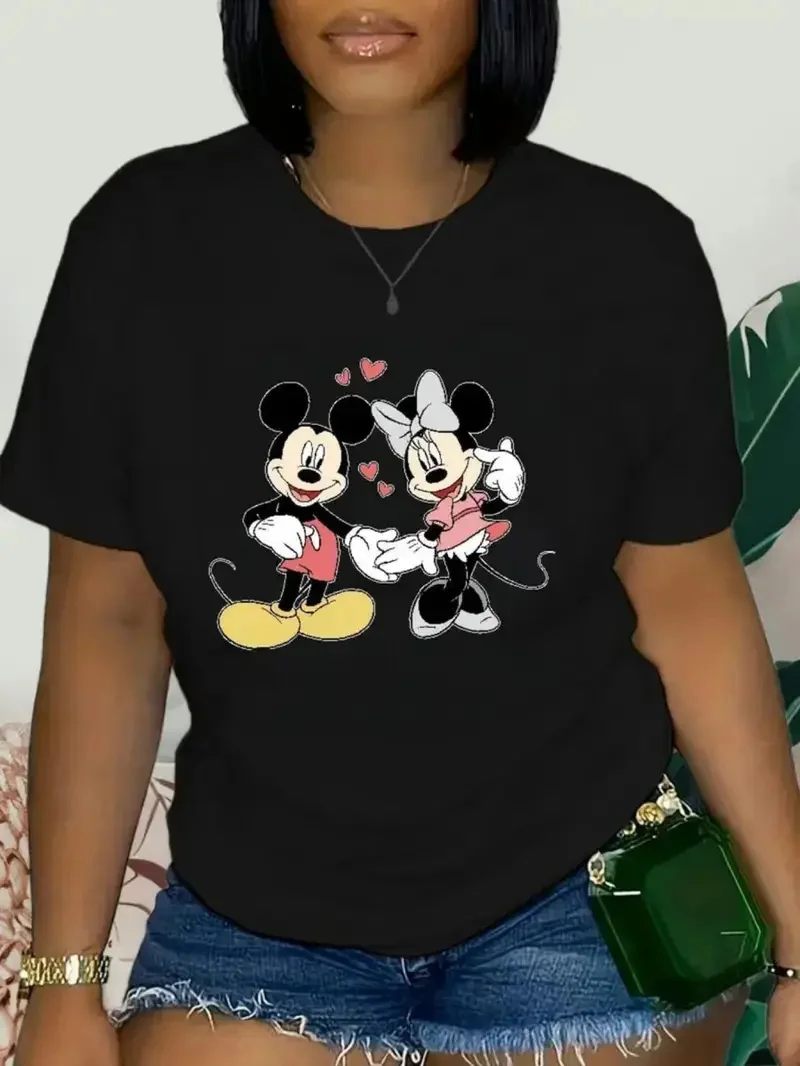 2025 Disney Pattern Printed Women's Casual Comfortable Unique Smiling Face Black Round Neck Short Sleeve T-shirt
2025 Disney Pattern Printed Women's Casual Comfortable Unique Smiling Face Black Round Neck Short Sleeve T-shirt