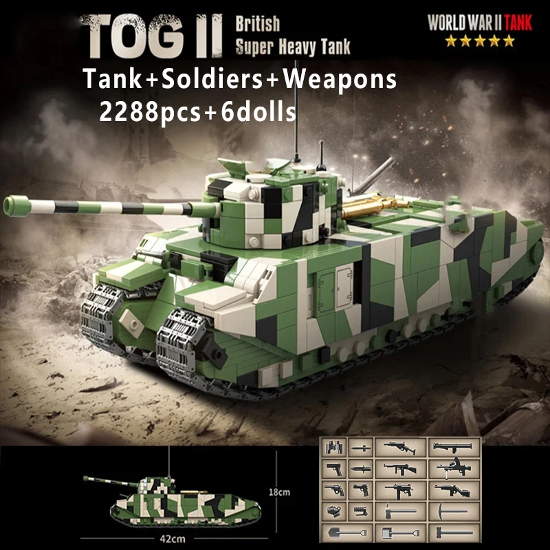 Classic Heavy Tank Building Blocks with Movable Tracks, Military Model Collection Gift for Adults and Kids
Classic Heavy Tank Building Blocks with Movable Tracks, Military Model Collection Gift for Adults and Kids