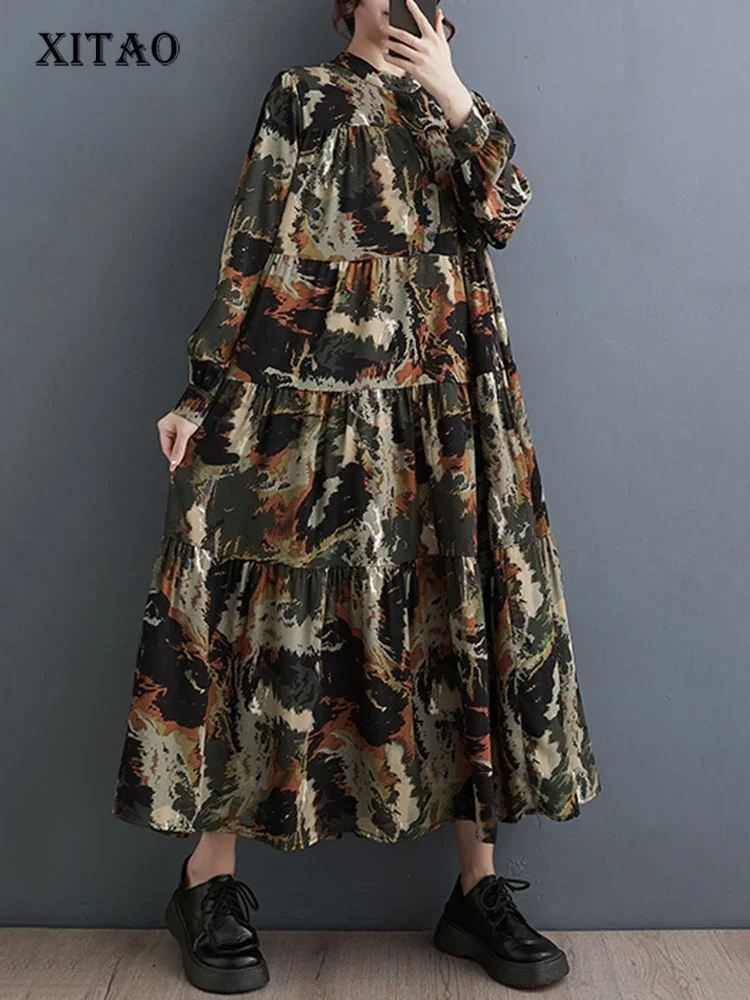 XITAO Vintage Stand Collar Print Shirt Dress Loose Long Sleeve Simplicity Casual Pullover Women Dress 2023 Fashion New HQQ2062
XITAO Vintage Stand Collar Print Shirt Dress Loose Long Sleeve Simplicity Casual Pullover Women Dress 2023 Fashion New HQQ2062