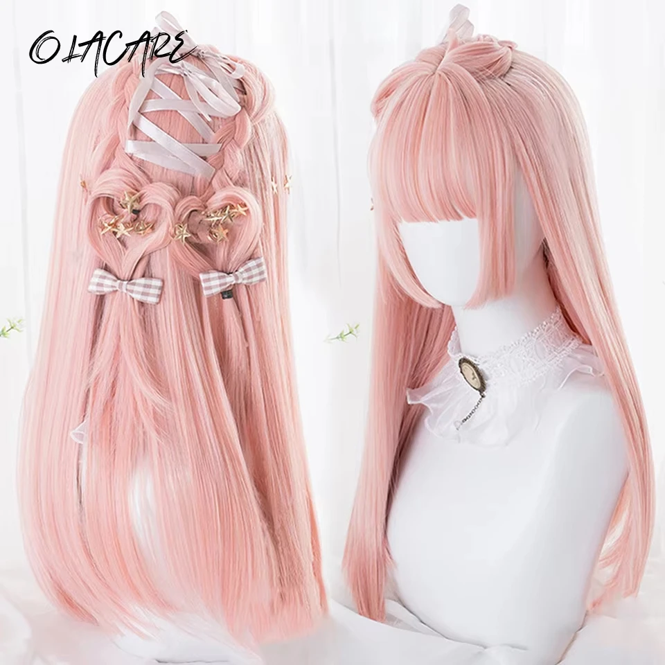 White Pink Long Straight Synthetic Wigs for Women Colorful Cosplay Party Fake Hair with Bangs White Wig High Temperature LM
White Pink Long Straight Synthetic Wigs for Women Colorful Cosplay Party Fake Hair with Bangs White Wig High Temperature LM