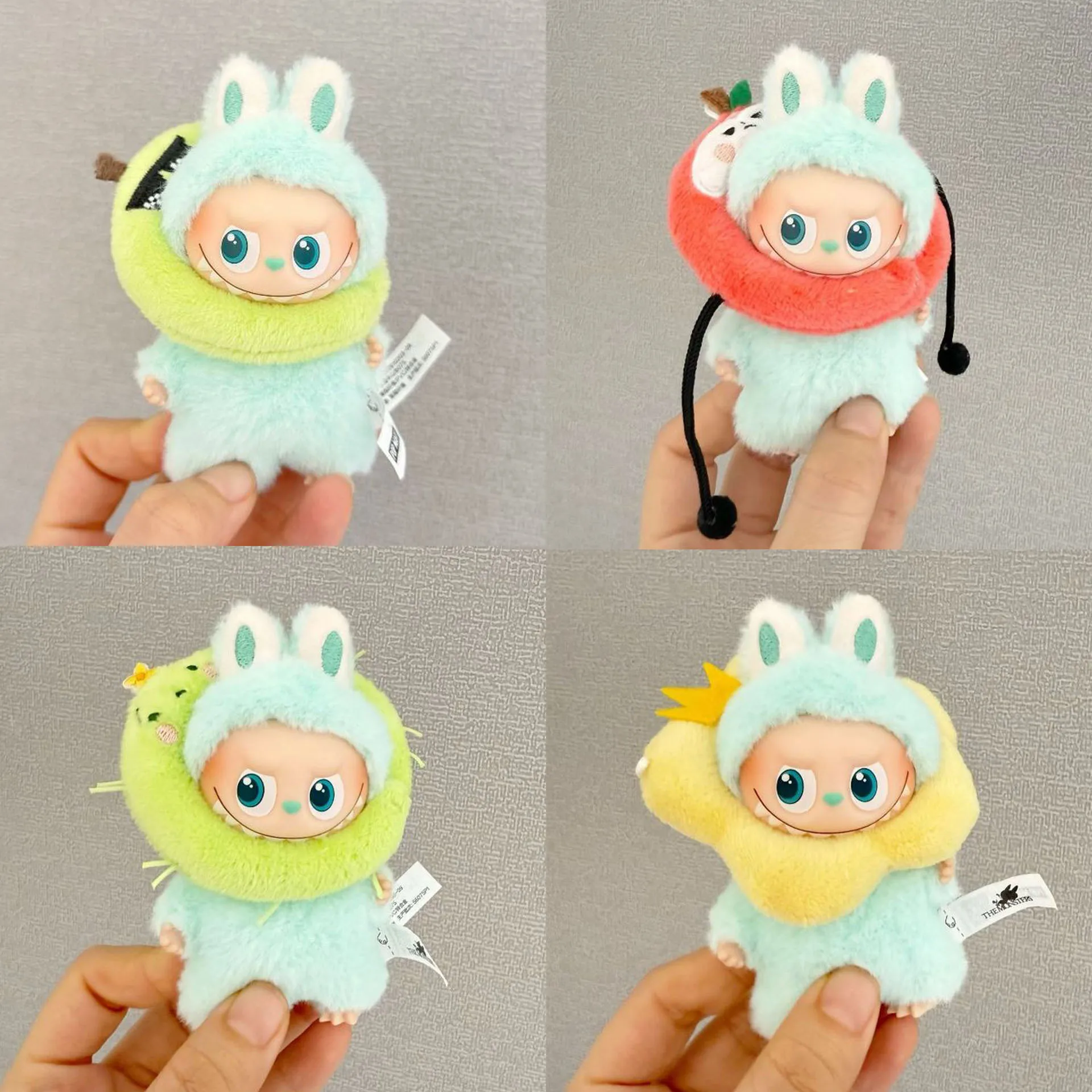 The 4th Gen Mini Labubu Plush Pendant Clothing Various Fruit And Animal Themed Creative Plush Headgear That Can Be Matched
The 4th Gen Mini Labubu Plush Pendant Clothing Various Fruit And Animal Themed Creative Plush Headgear That Can Be Matched