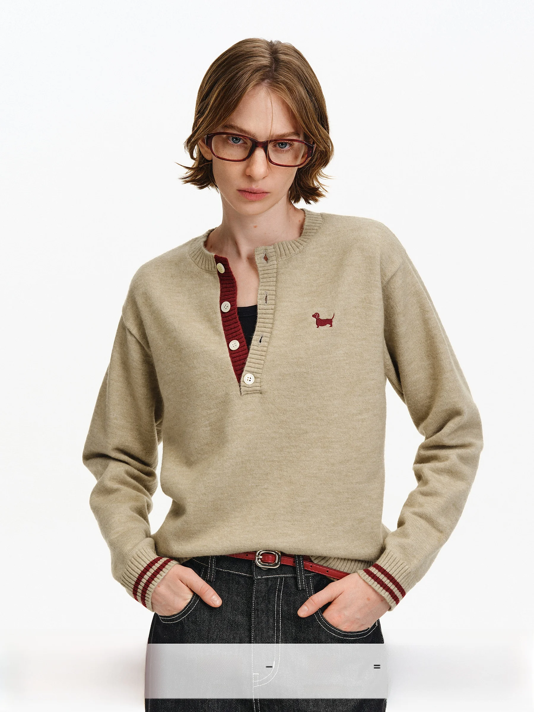 Loose Long Sve Crew Ne Knitted Sweater Couples Vintage Sle Henry Collar Sweater Spring Autumn Seasonal Warmth Animal P...
Loose Long Sve Crew Ne Knitted Sweater Couples Vintage Sle Henry Collar Sweater Spring Autumn Seasonal Warmth Animal P...