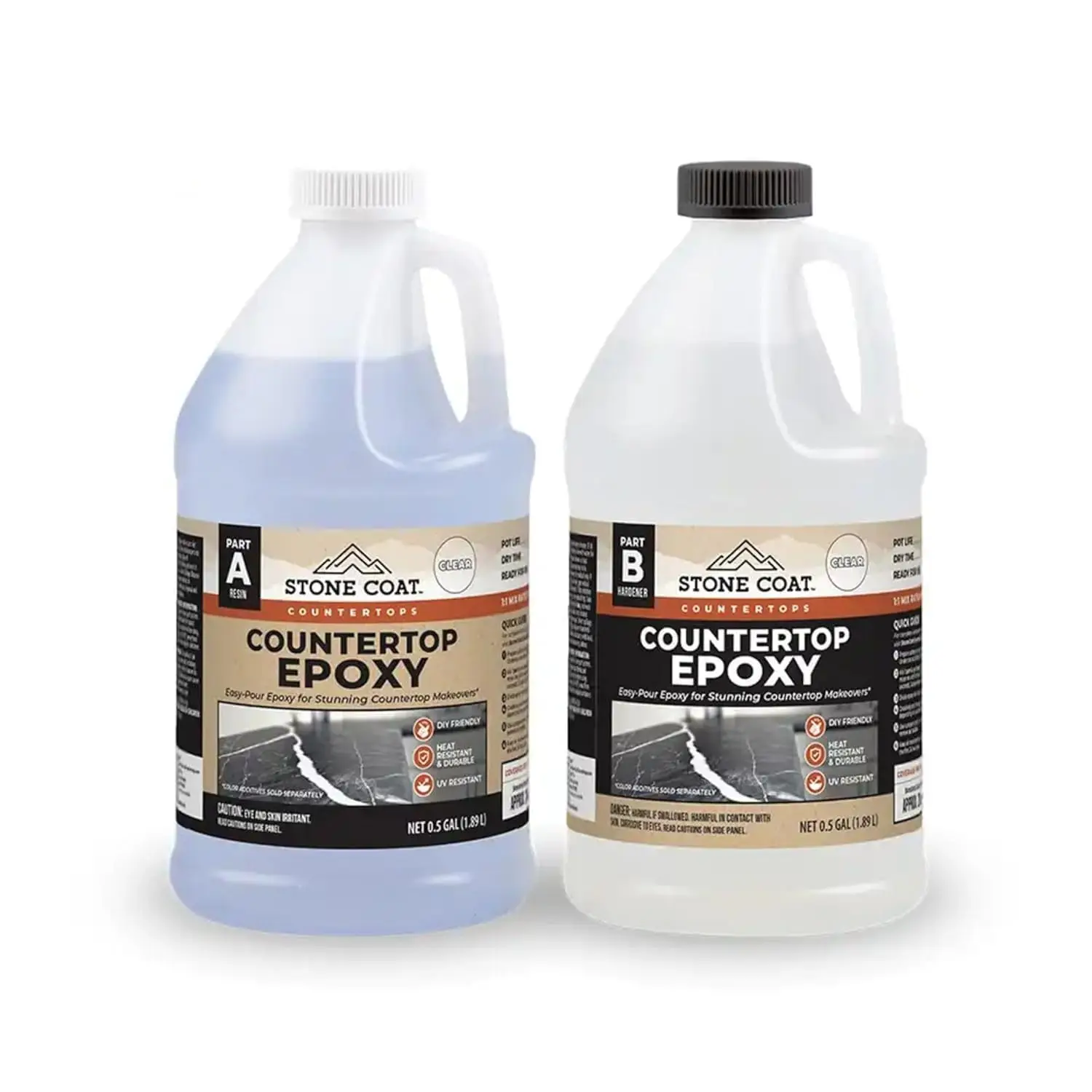 Clear Epoxy Resin Kit (1 Gal) UV, Scratch & Heat Resistant, Food Safe for Countertops, Tabletops, DIY Crafts
Clear Epoxy Resin Kit (1 Gal) UV, Scratch & Heat Resistant, Food Safe for Countertops, Tabletops, DIY Crafts