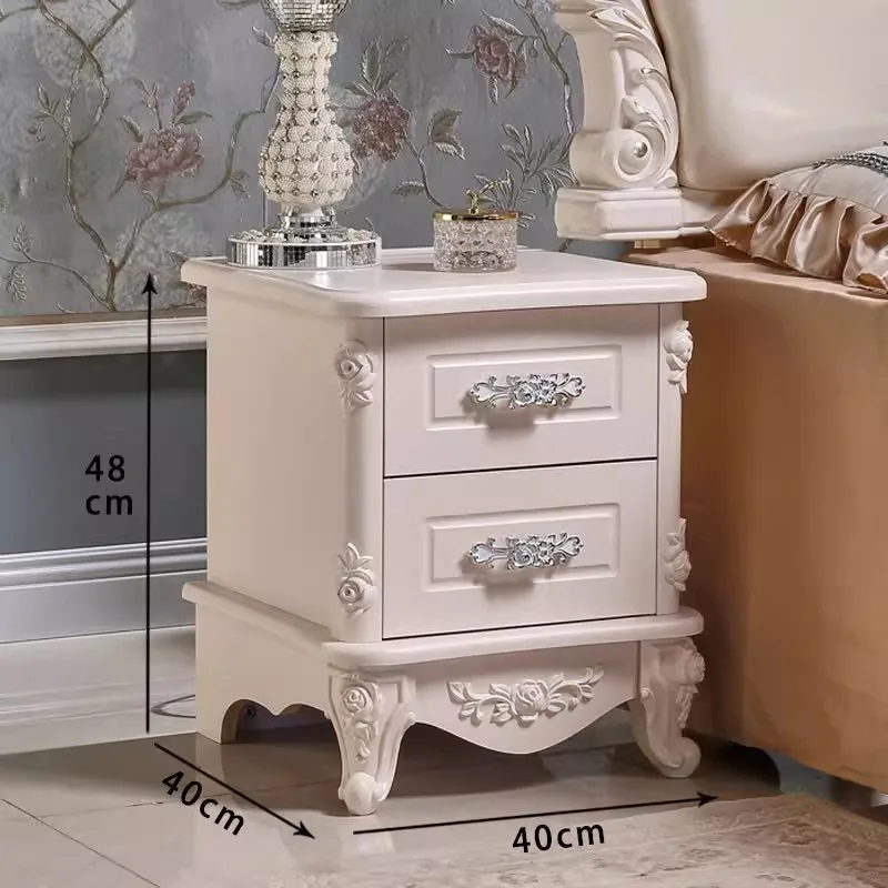 European bedside table white paint simple modern bedroom locker special chest simple large size bedside table
European bedside table white paint simple modern bedroom locker special chest simple large size bedside table