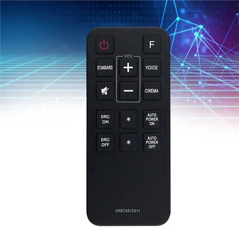 Replace AKB74815311 Remote For Sound Bar AKB74815301 LAS260B LAS160B LAS453B S45A1-D SPH3B-W LAC553B LAS453 LAS260B
Replace AKB74815311 Remote For Sound Bar AKB74815301 LAS260B LAS160B LAS453B S45A1-D SPH3B-W LAC553B LAS453 LAS260B