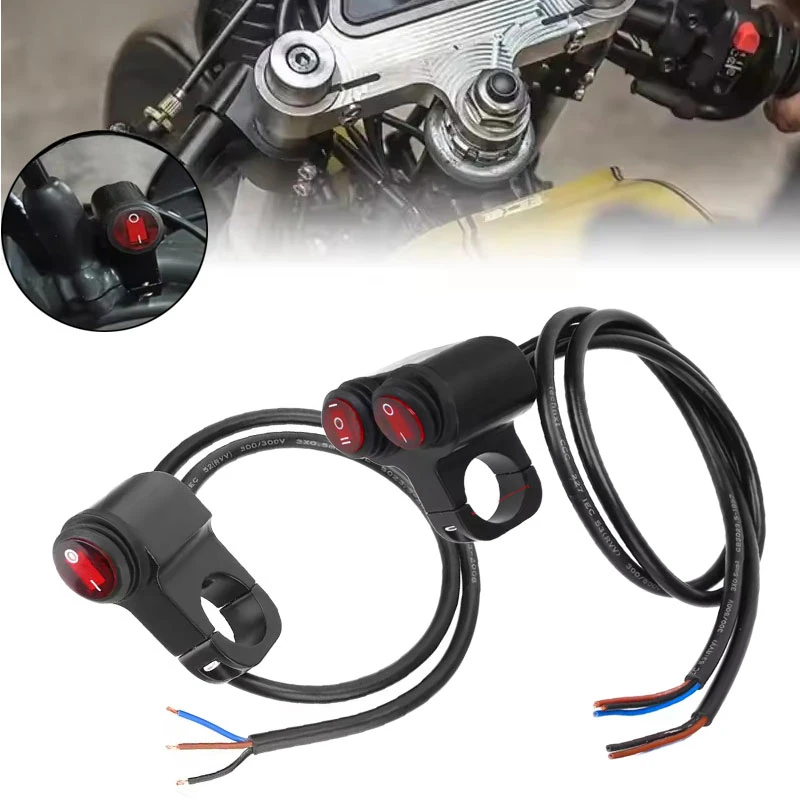 Motorcycle Handlebar Single and Double Button Switch on Button Waterproof 12V Motorcycle Headlight Brake Accessories
Motorcycle Handlebar Single and Double Button Switch on Button Waterproof 12V Motorcycle Headlight Brake Accessories
