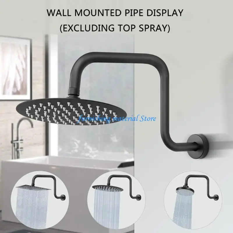 Y5GD High Rise Showerhead Gooseneck Extension Arm 13" Steel with Flanges for Bathroom
Y5GD High Rise Showerhead Gooseneck Extension Arm 13" Steel with Flanges for Bathroom